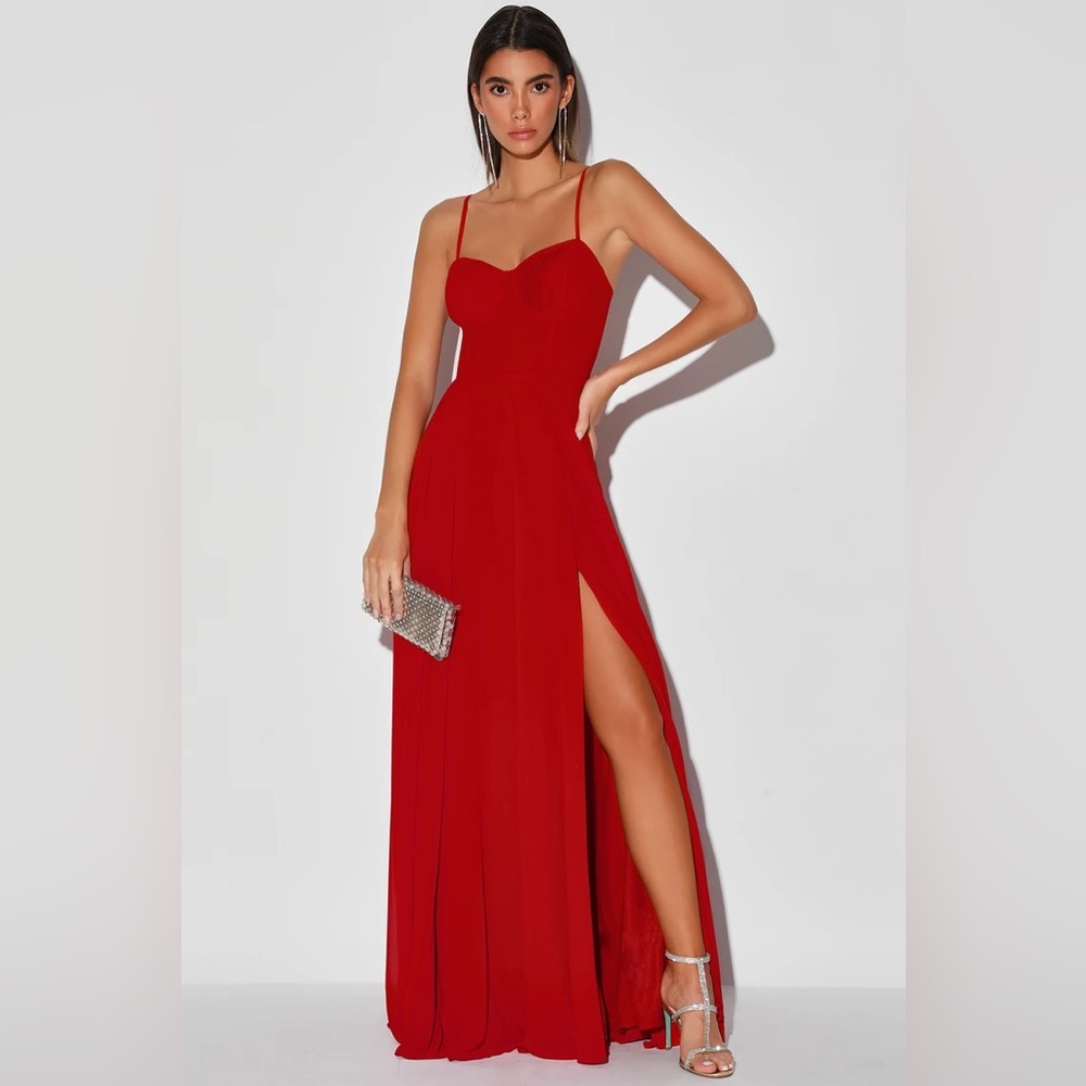 Red Lulu’s Maxi Dress